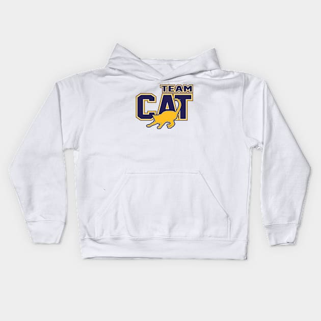 Team Cat Kids Hoodie by nektarinchen